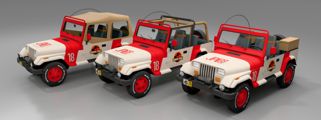 Jurassic Park Wrangler variants